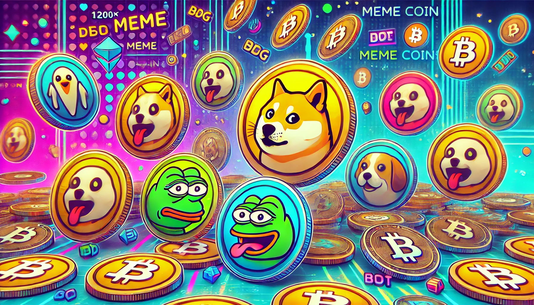 Meme Coins Share Front Stage