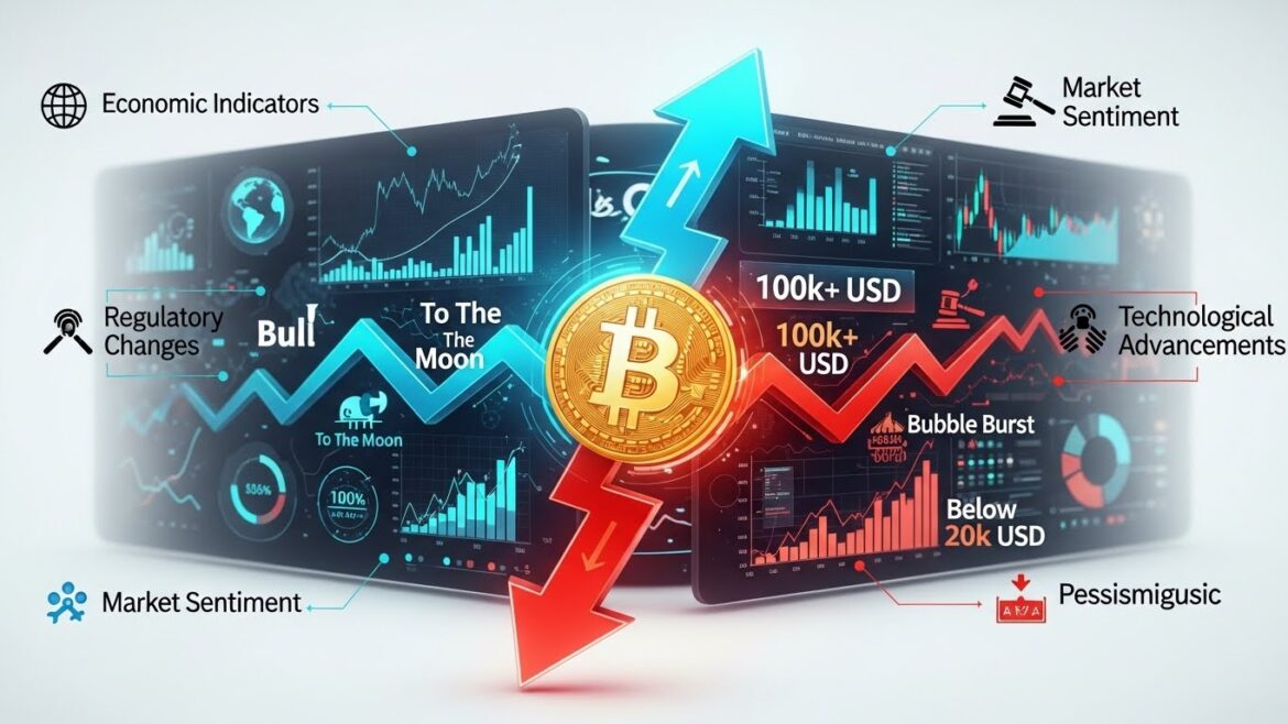 Bitcoin price prediction 2025 analysis reveals conflicting signals.
