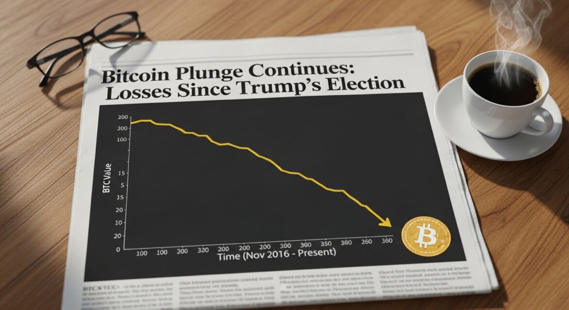 Bitcoin Plunge Continues Losses Since Trump's Election