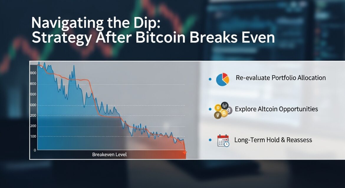 Strategy Slides After Bitcoin Dips Below Breakeven Level
