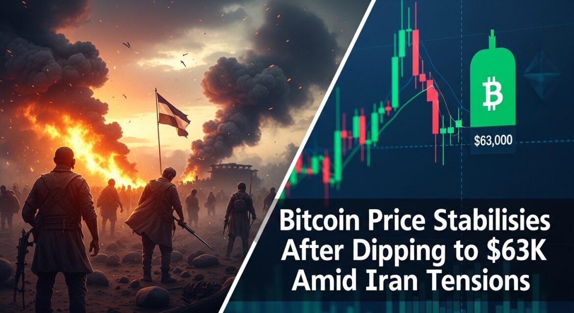 Bitcoin Price Stabilises After Dipping to $63K Amid Iran Tensions